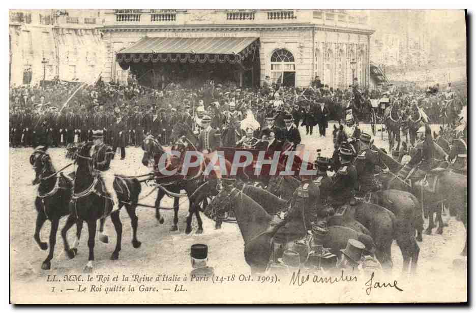 Le Roi et la Reine d'Italie à Paris — 14-18 Oct. 1903 — L’Imprimerie Nouvelle Photographique