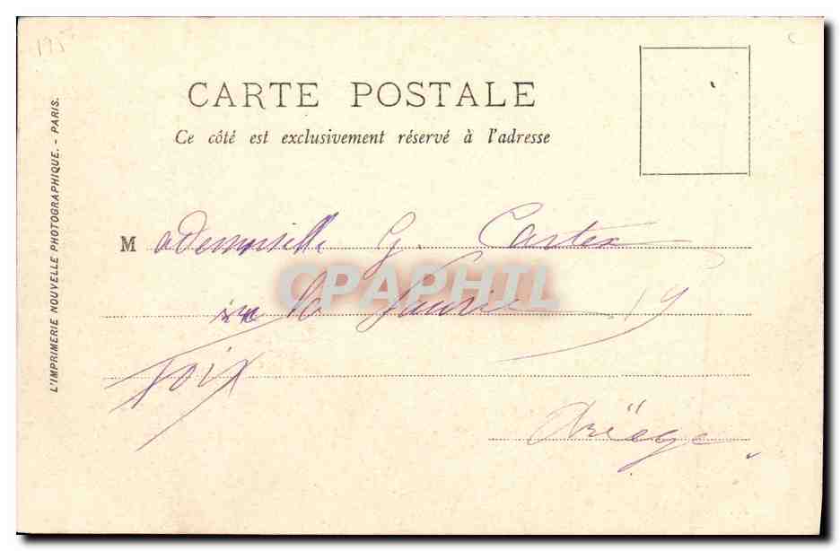 Le Roi et la Reine d'Italie à Paris — 14-18 Oct. 1903 — L’Imprimerie Nouvelle Photographique — Verso