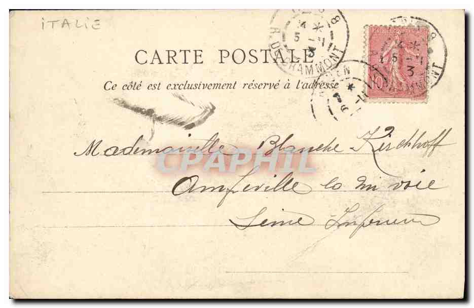 Sur l'Avenue Nicolas II — Le Roi et la Reine se rendant à l'Elysée — Les Souverains d'Italie à Paris — Reverso