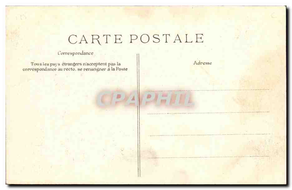 Les Souverains Danois à l'Hôtel de Ville — L'Escalier d'Honneur — Éditeur E.D. — Verso