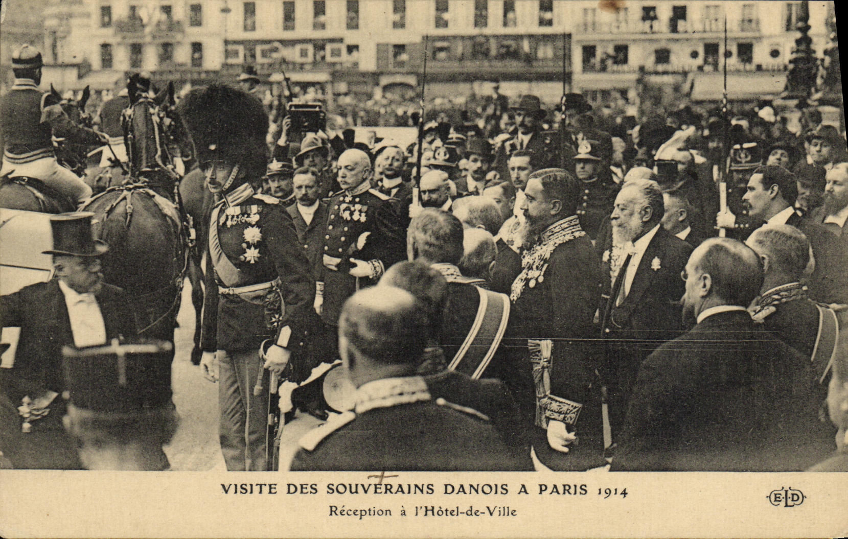 Visite des souverains danois à Paris — Réception à l'Hôtel-de-Ville — Éditeur ELD, n° 7
