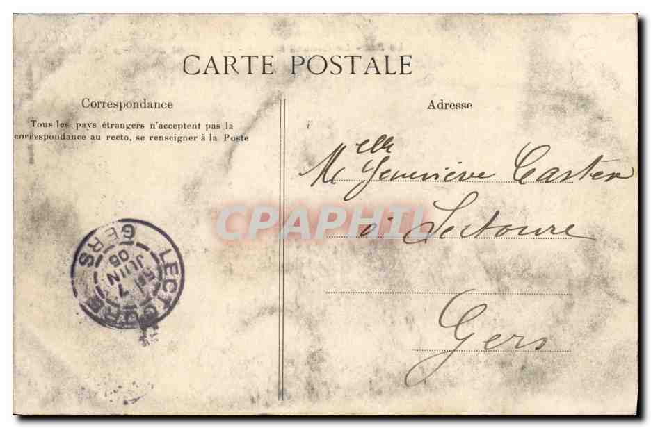 Visite de S.M. Alphonse XIII à Paris — Le Roi - Le Général Dubois - Le Général Debatisse — C.L.C. — Achterkant