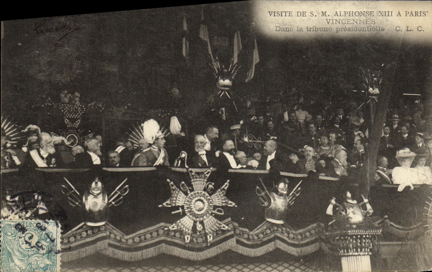Visite de S.M. Alphonse XIII à Paris — Vincennes — C.L.C.