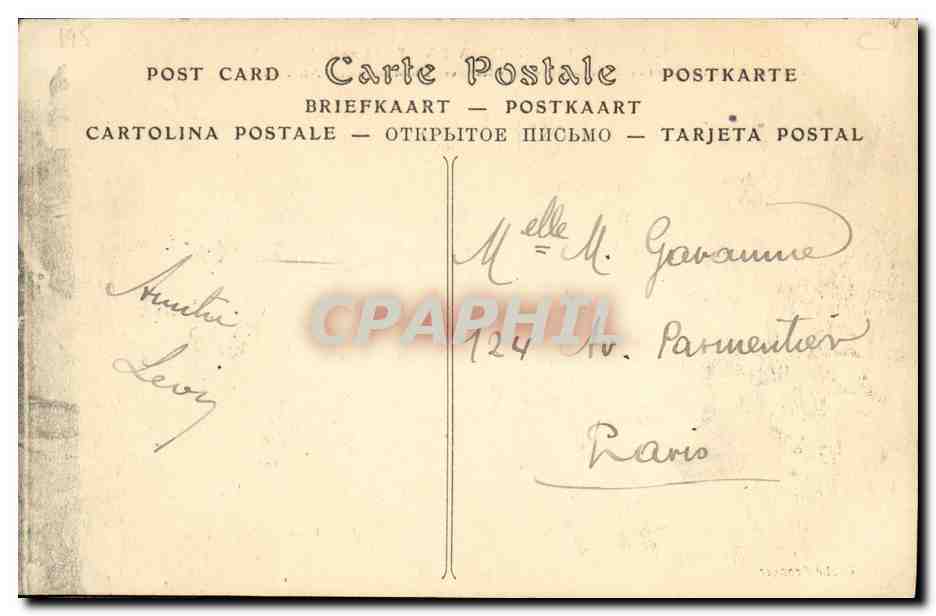 Voyage de S.M. le Roi de Suède à Paris — 23 novembre 1908 — ND Pboi. — Verso