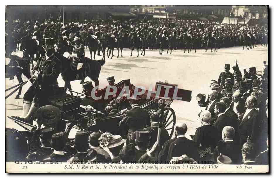 Réception du Roi de Norvège à Paris — 30 mai 1907 — Chiche Choussen-Plavliens, n°22