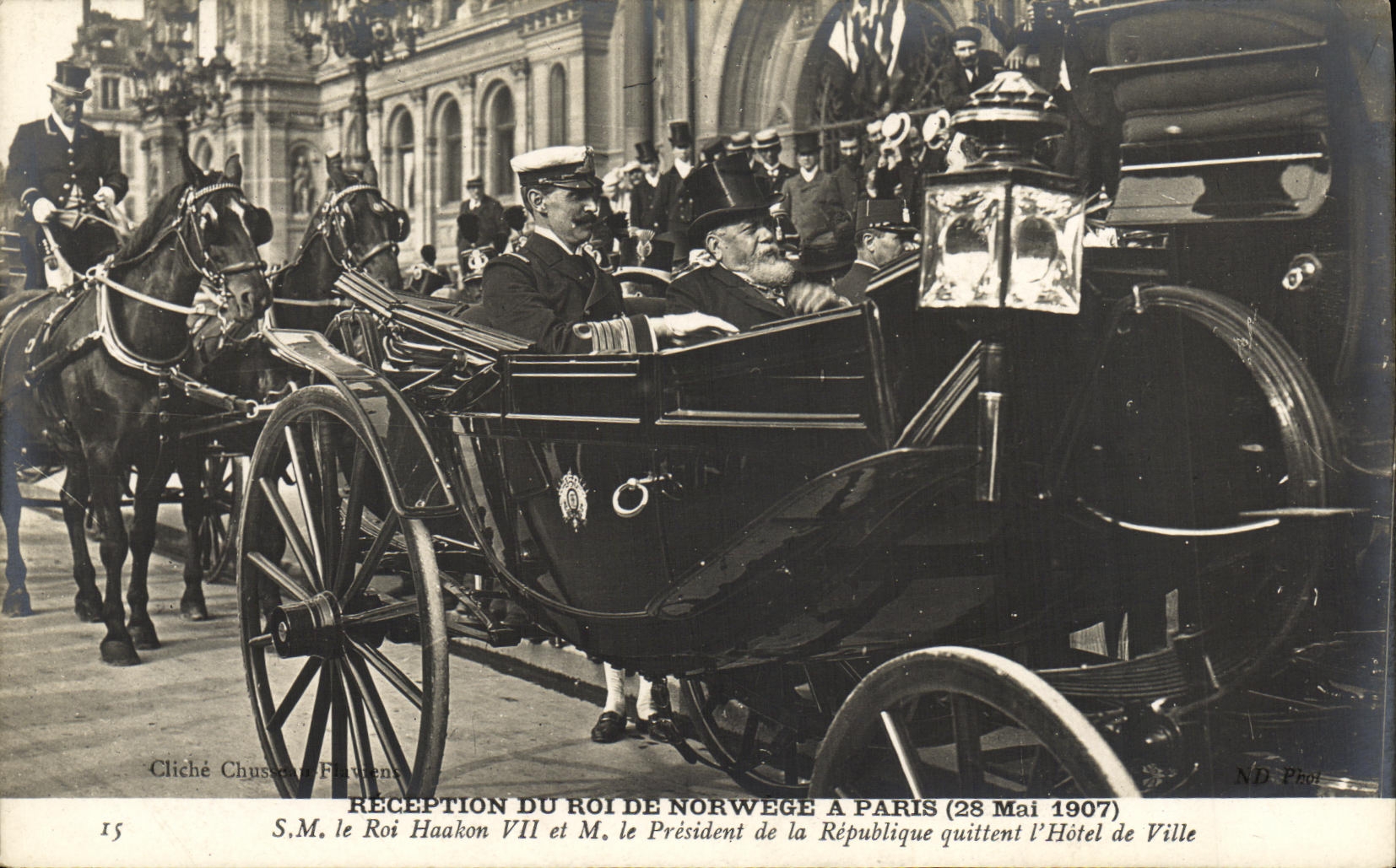 Réception du Roi de Norvège à Paris — 28 Mai 1907 — Cliché Chusseau-Flavien