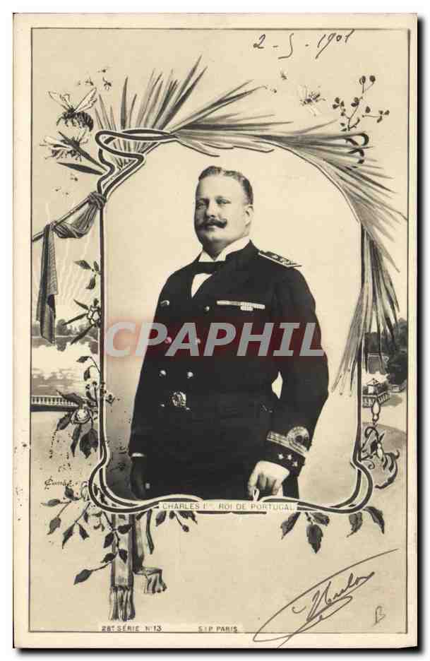 Charles Ier, Roi de Portugal — 28e Série N°13 — S.I.P. Paris