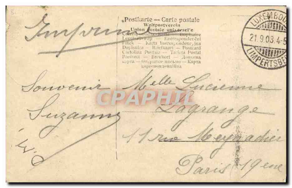 S.A.R. Marie-Adelaïde — Grande-Duchesse héréditaire de Luxembourg — éditeur J. Weintzé — Reverso