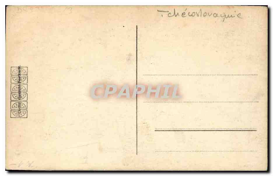 CPA Tchecoslovaquie Wilson Masaryk Klopac Kramar — Verso