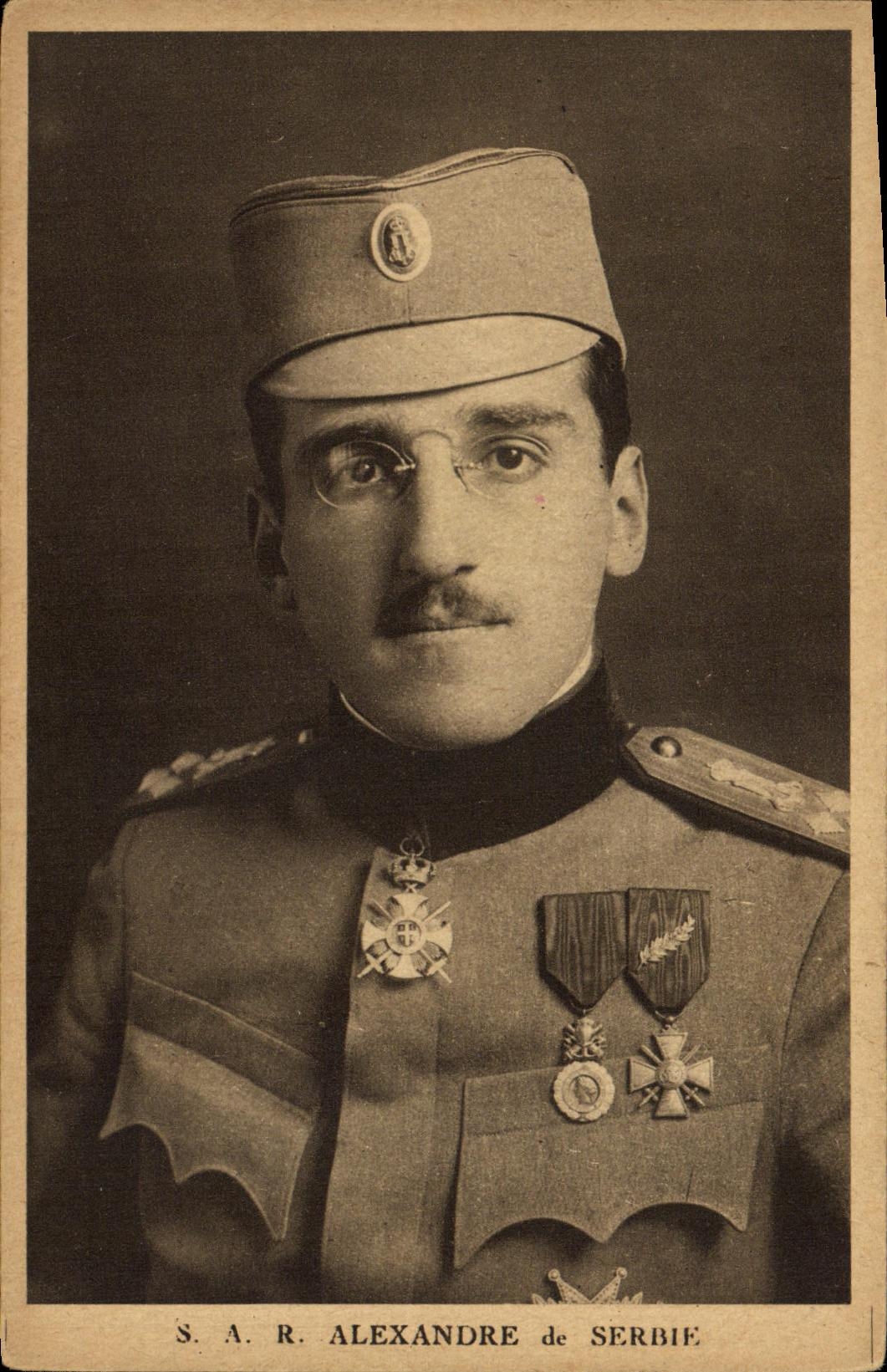S.A.R. Alexandre de Serbie — Portrait militaire — P.J. Gallais & C°, Paris, n° 335