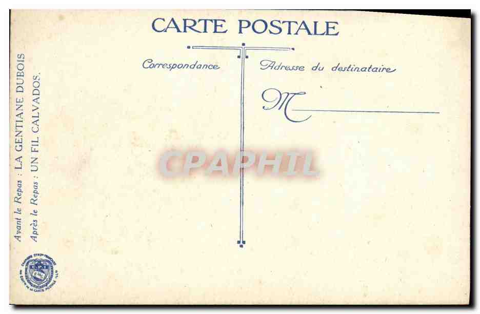 Officier en uniforme — décoré d'une croix — éditeur La Gentiane Dubois — Verso