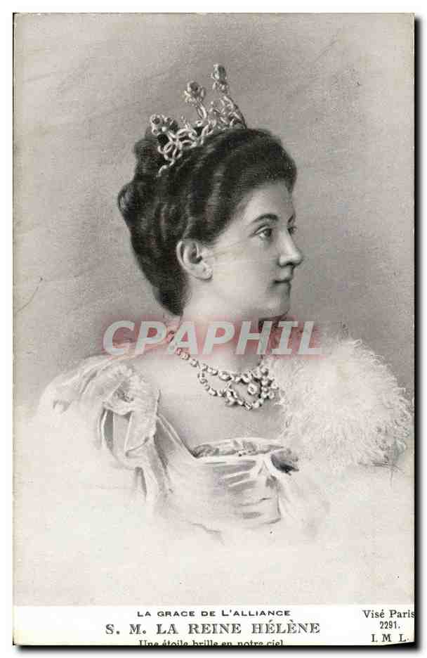 CPA La Reine Helene Italie