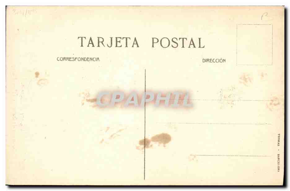 S.M. ALFONSO XIII, rey de España — Souvenir de Garret & C.° — Málaga — Reverso