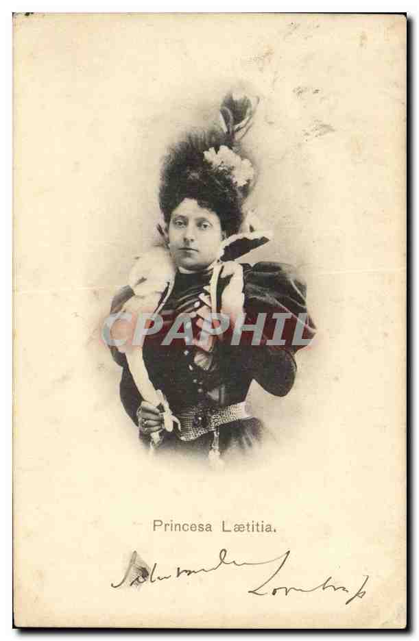 Princesa Lætitia — Portrait en costume — Éditeur inconnu, n° de série non visible