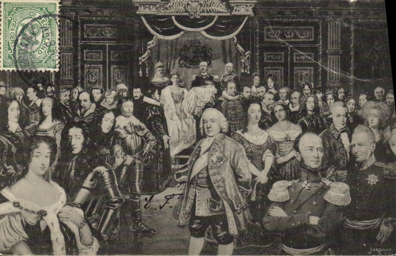 Famille royale d'Orange-Nassau — célébration de Willem den Zwijger — éditeur N.J. Boon, n° de série non visible