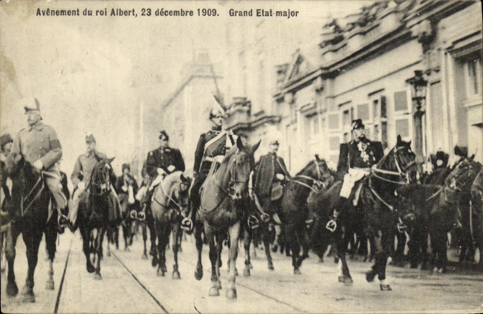 Avènement du roi Albert, 23 décembre 1909 — Grand État-major