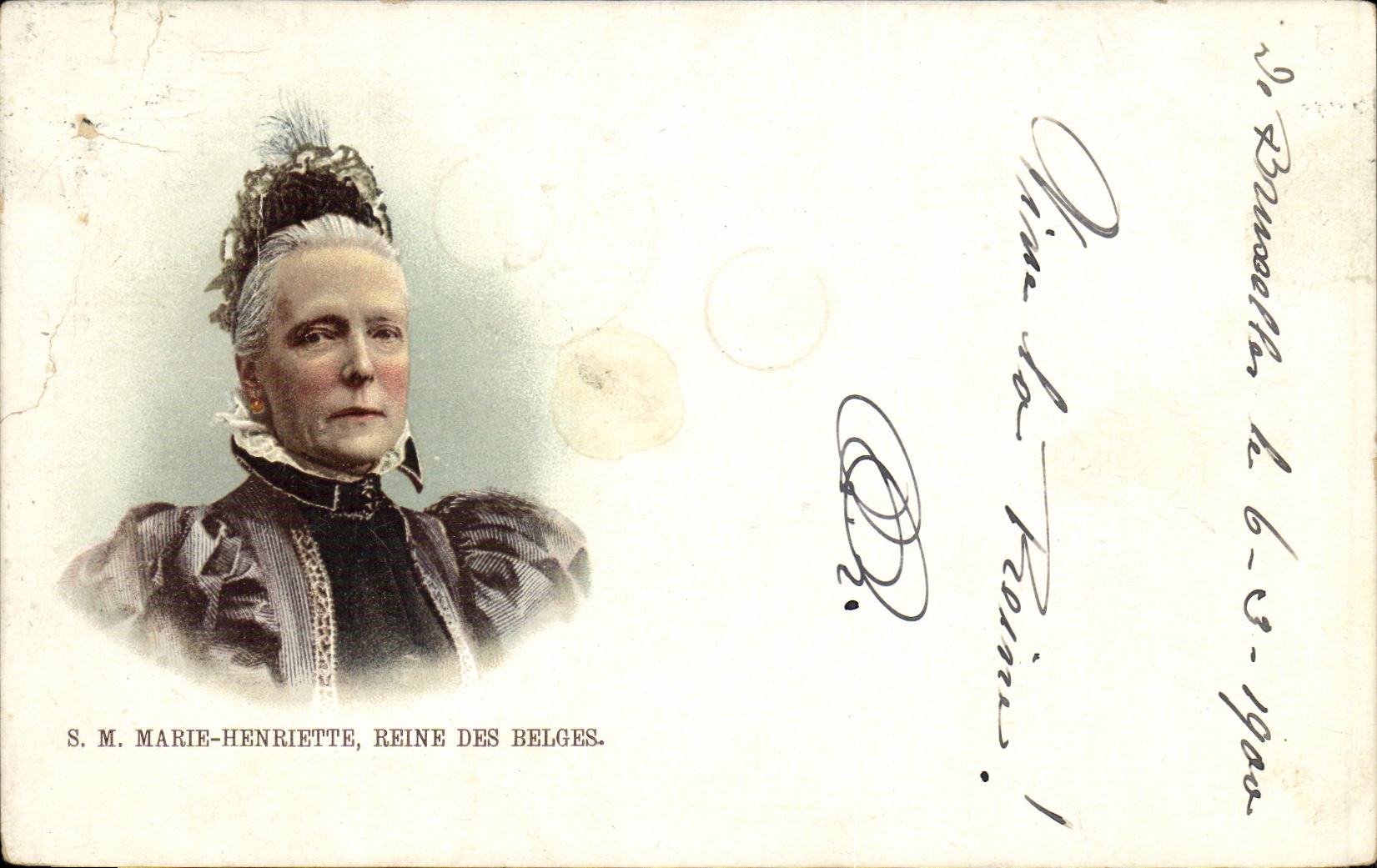 CPA SM Marie Henriette Reine Des Belges