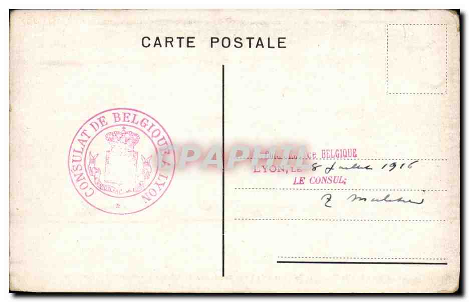 CPA La vaillante famille royale de Belgique — Reverso