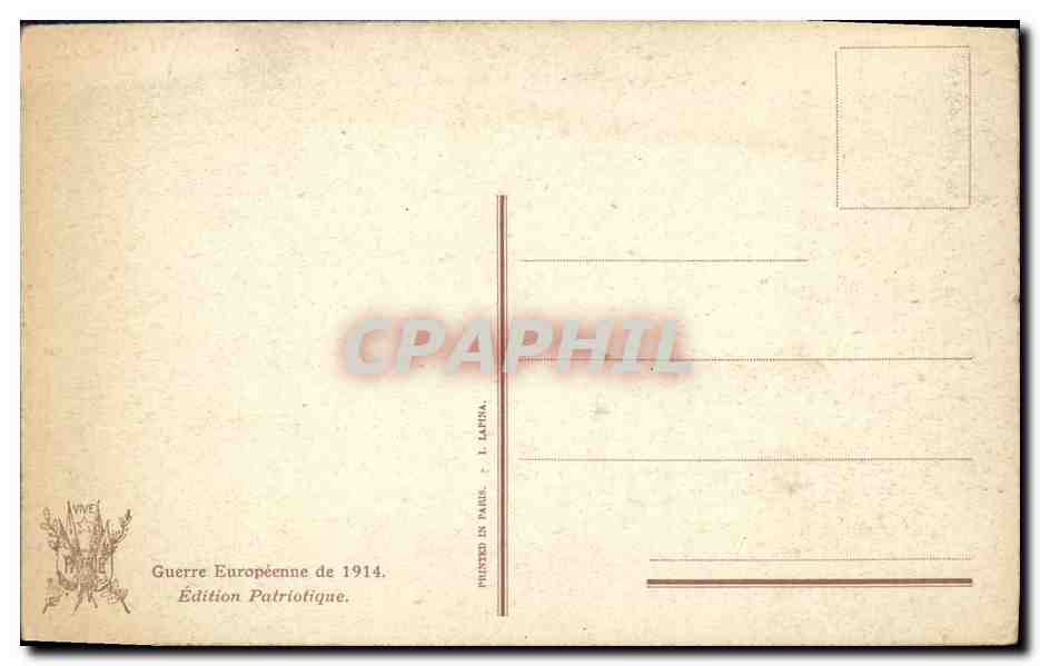 CPA Le Roi Albert au Milieu de Ses Soldats Militaria  — Rückseite