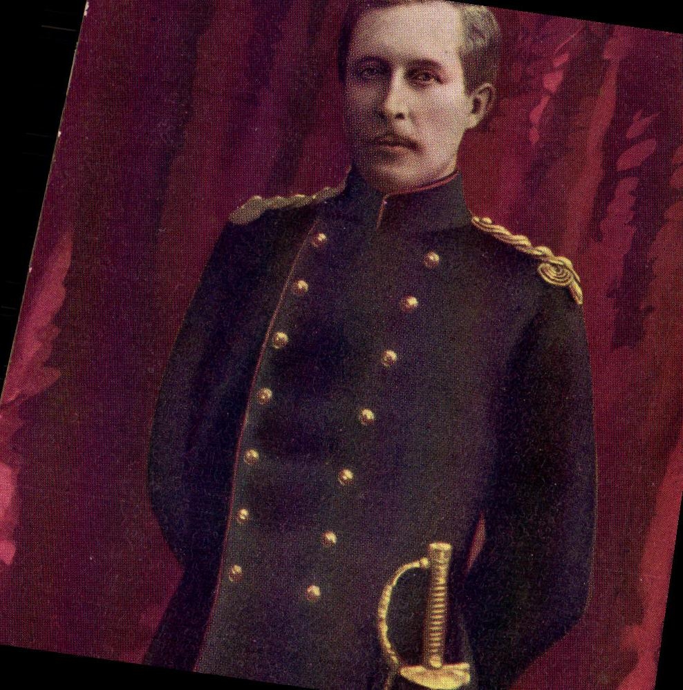 Portrait d'un officier en uniforme — éditeur non visible