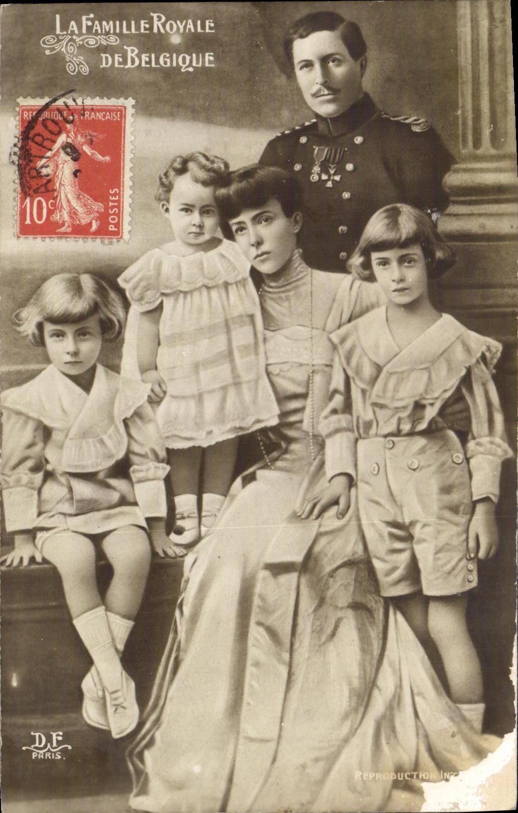 La Famille Royale de Belgique — reproduction — DF Paris, n° de série non lisible