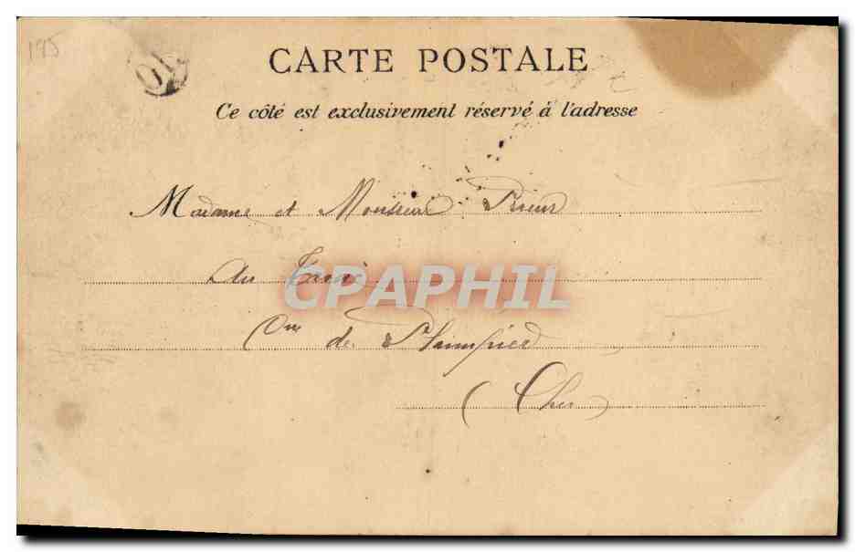 Boulevard des Italiens — Die italienischen Souveräne in Paris — C.L.C. — Rückseite