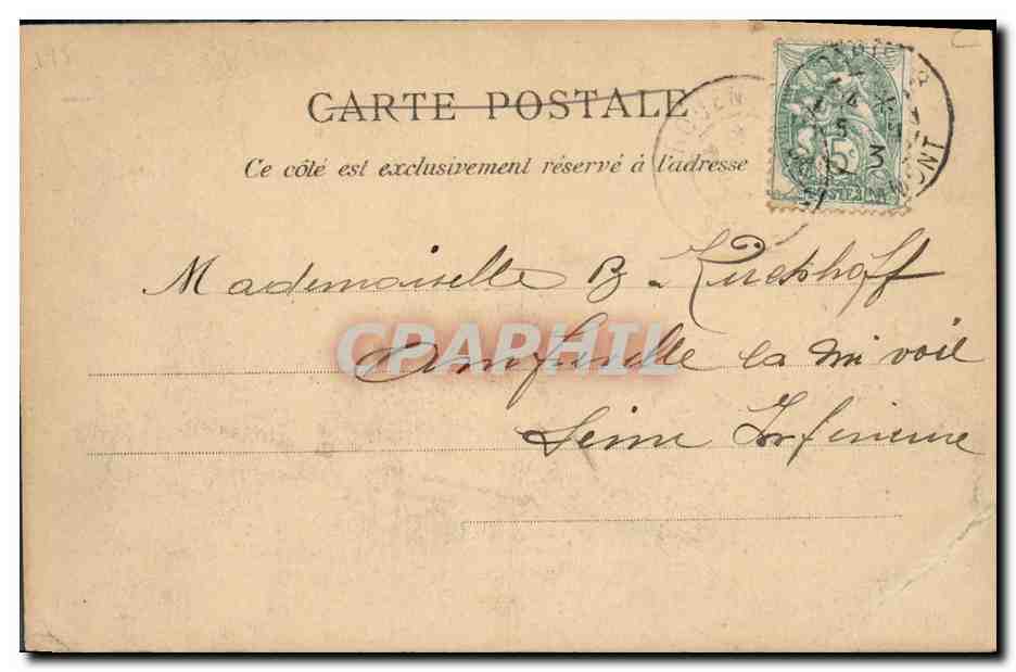 Les Souverains d'Italie à Paris — Arrivée du Cortège à la Place de la Concorde — Éditeur Langer — Achterkant