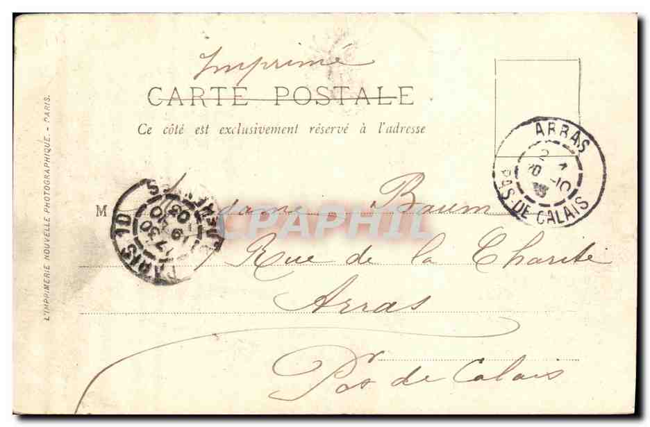 Départ des troupes italiennes à Paris — LL. — 14-18 Oct. 1903 — Reverso