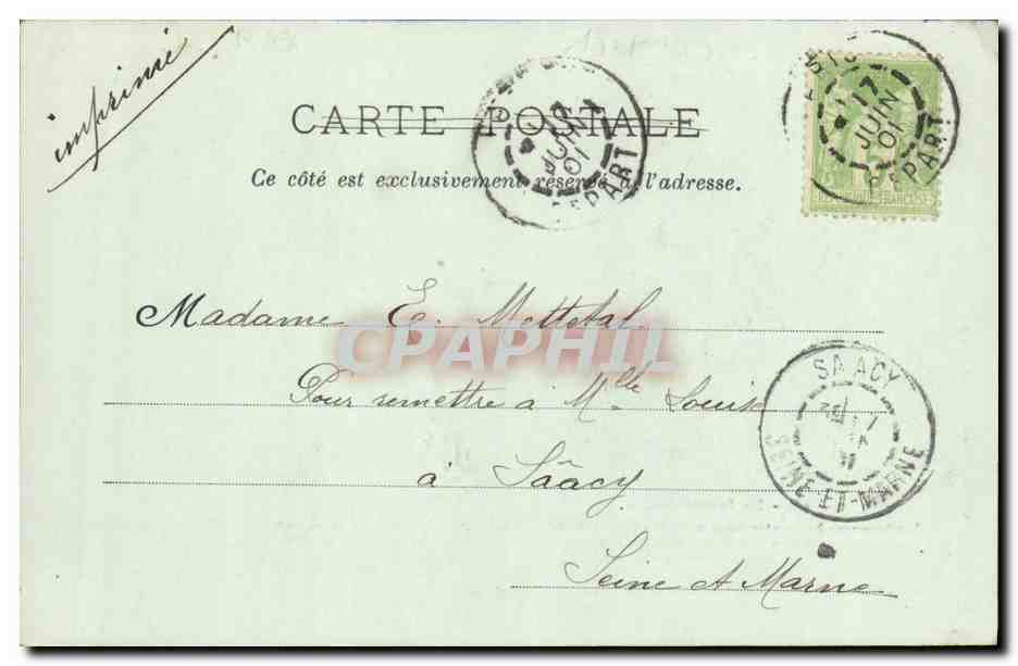 La femme avocat — série 13 — Imp. J. Royer, Nancy — Verso