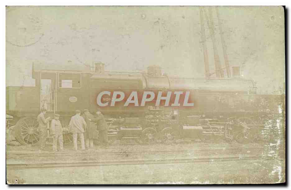 CARTE PHOTO Train Nord 6121