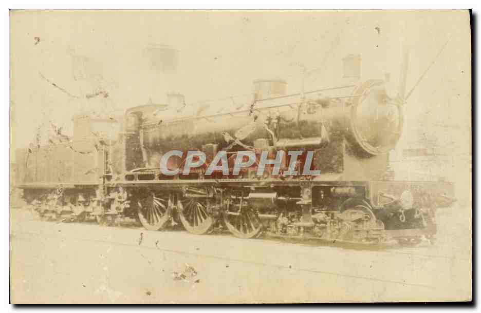 CARTE PHOTO Train numero 3999 Nord