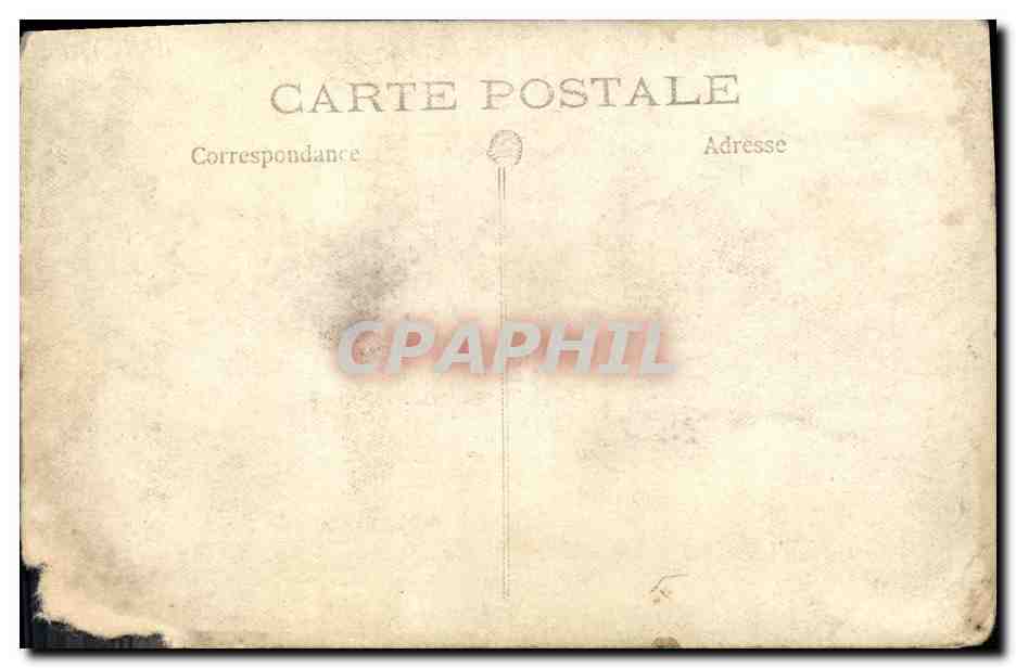 CARTE PHOTO Train  — Verso