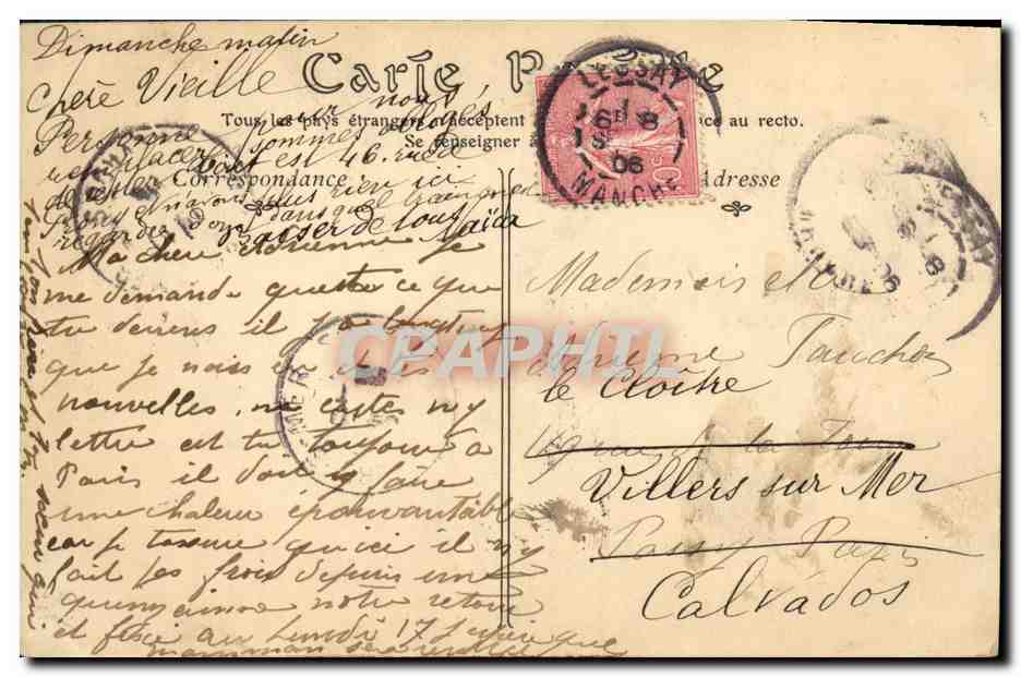CPA Normande Folklore  — Verso