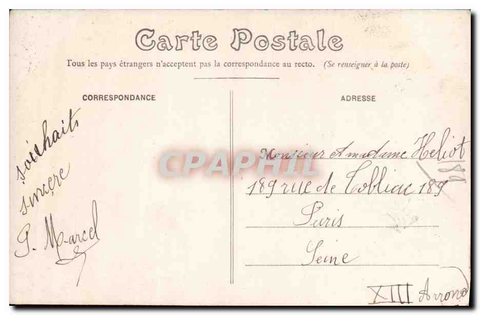 CPA Chateaudun Le chateau Escalier d honneur  — Verso