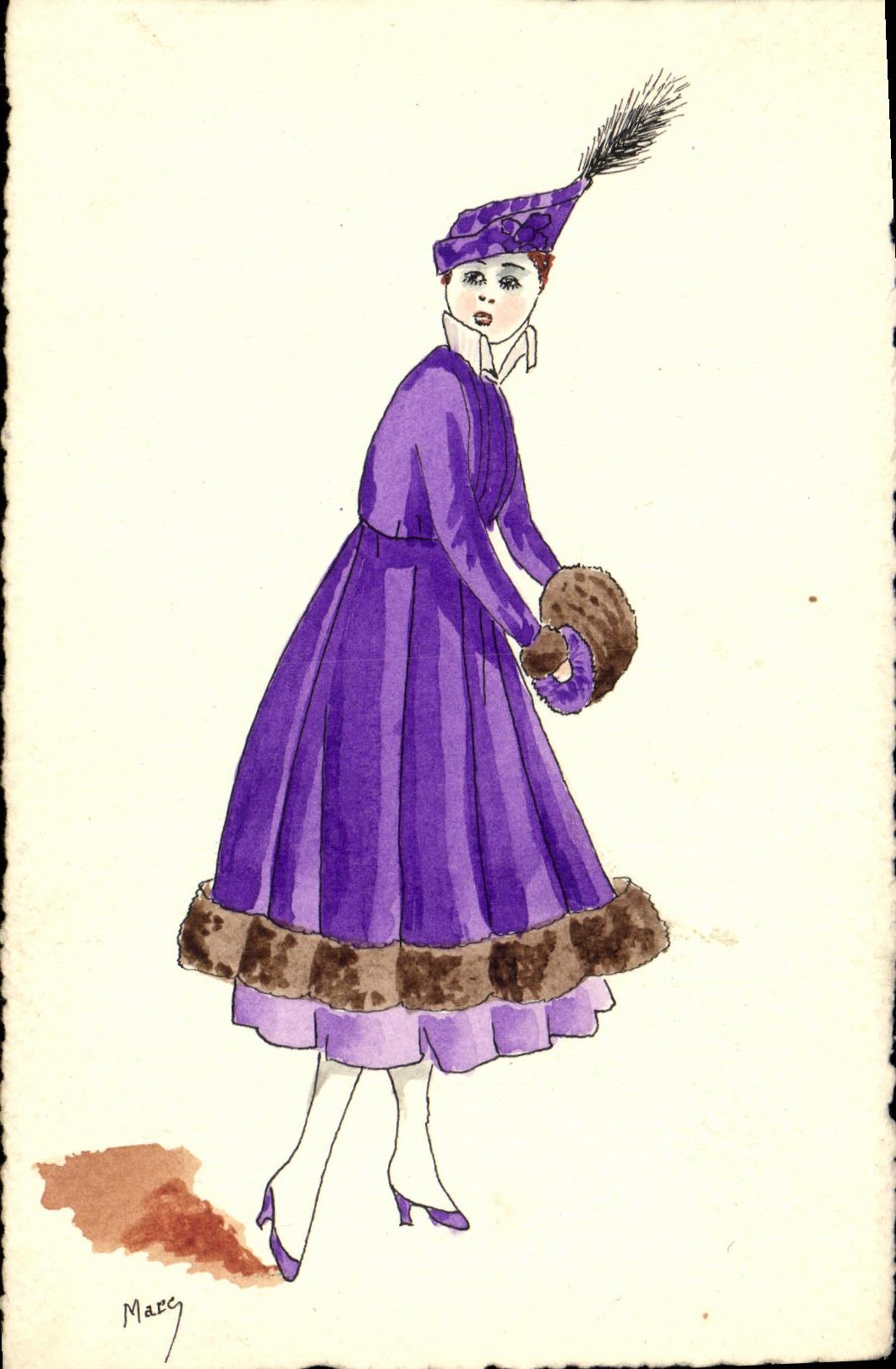 CPA Fantaisie Femme 