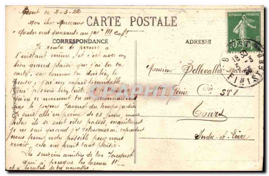 CPA Fantaisie Illustrateurs Gervese Nos marins Bien commandant Militaria — Rückseite