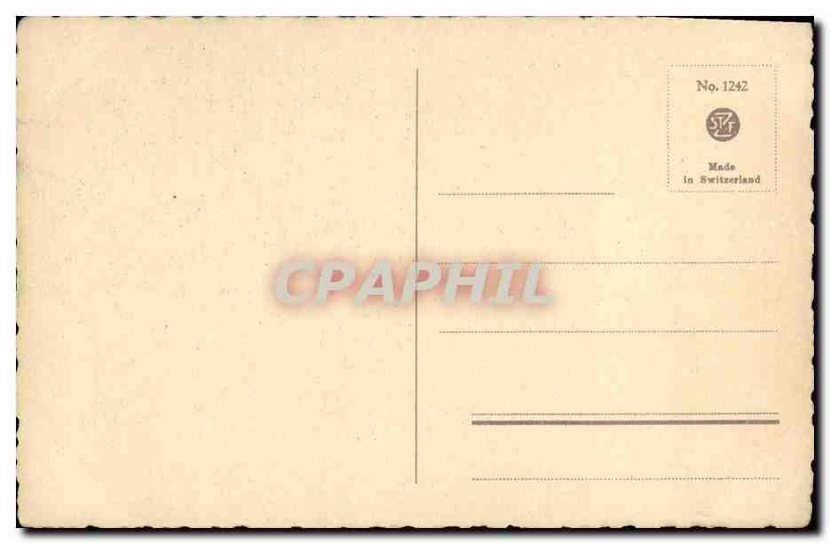 CPA Fantaisie Fleurs Papillons  — Rückseite