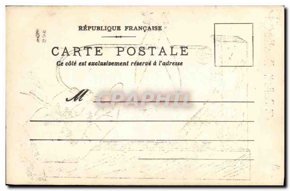 CPA Fantaisie Je porte bonheur  — Rückseite