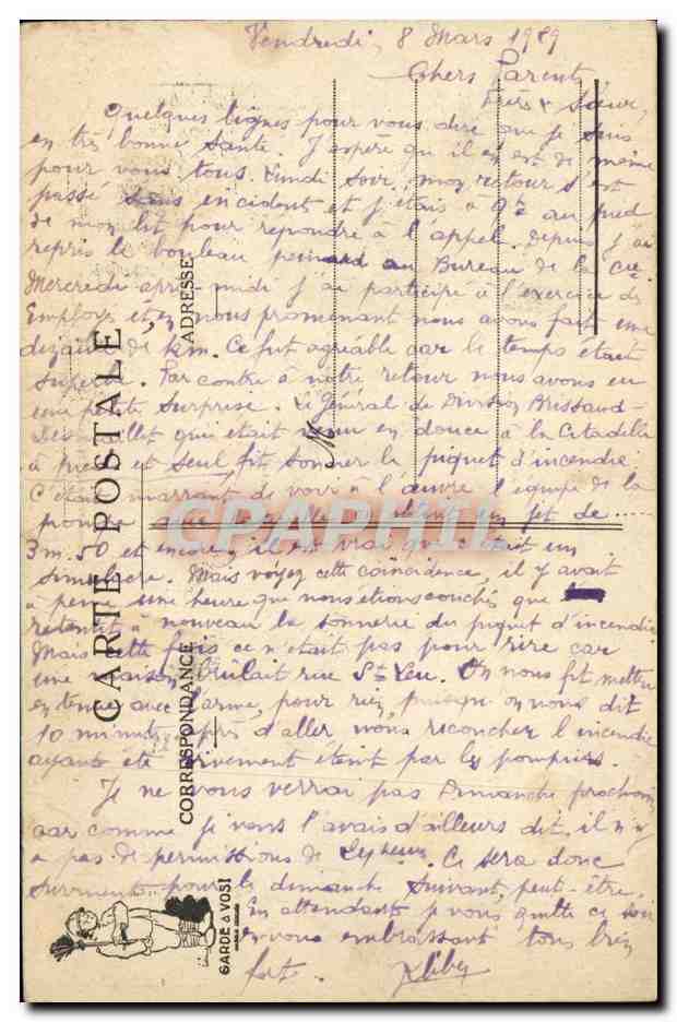 Les 10 Commandements du Soldat — Commandement 10 — T.P. Codreuil — Verso