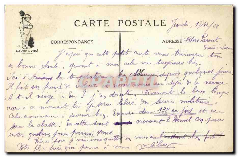 L'HABILLEMENT — J.P. Goddeau — série Garde à Vous — Reverso