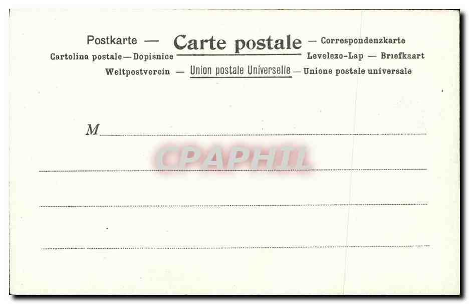 CPA La poste aux Indes Anglaises — Rückseite