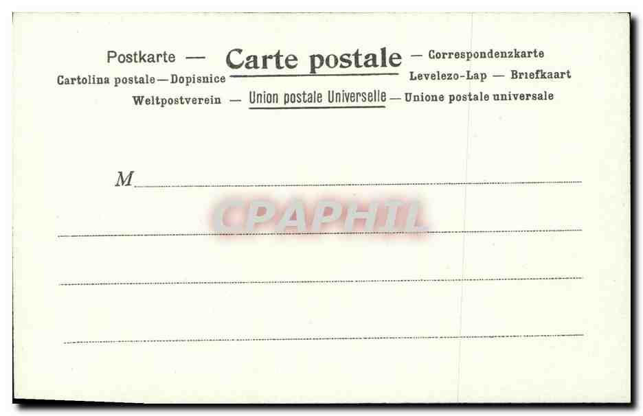 CPA La poste en Suede — Rückseite