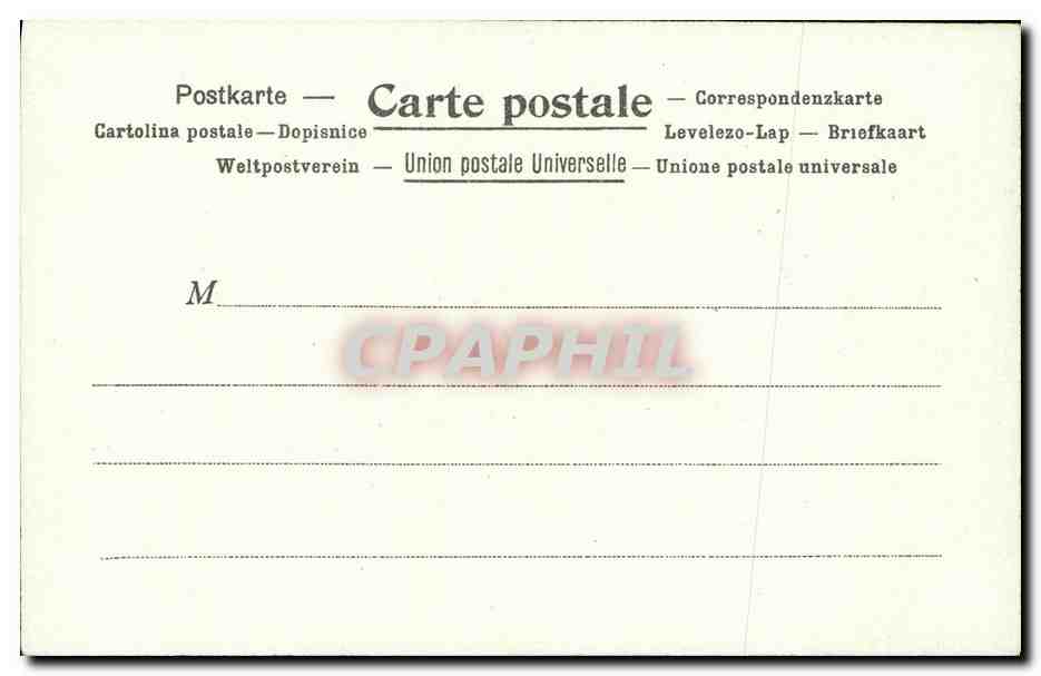 CPA La poste au montenegro — Rückseite