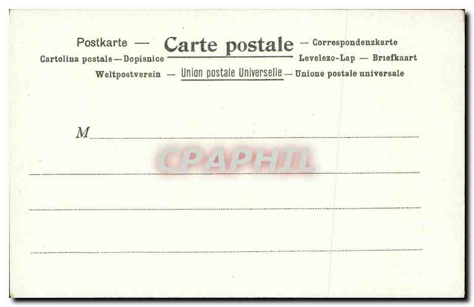 CPA La poste au Danemark — Rückseite