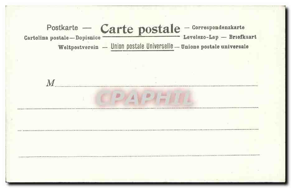 CPA La poste a Madagascar — Rückseite