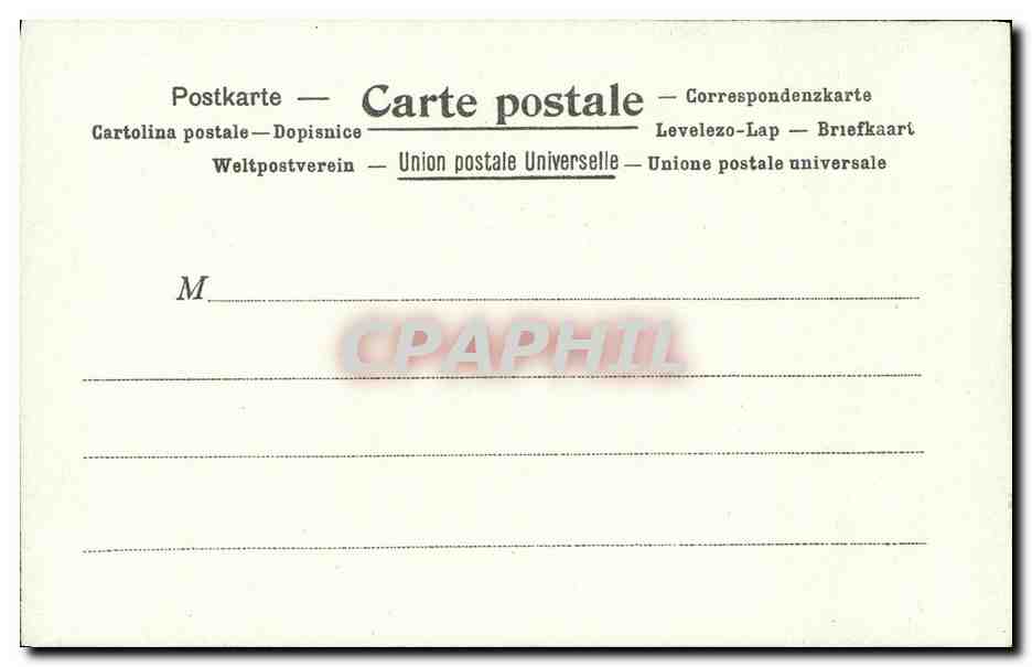 CPA La poste en Coree — Rückseite
