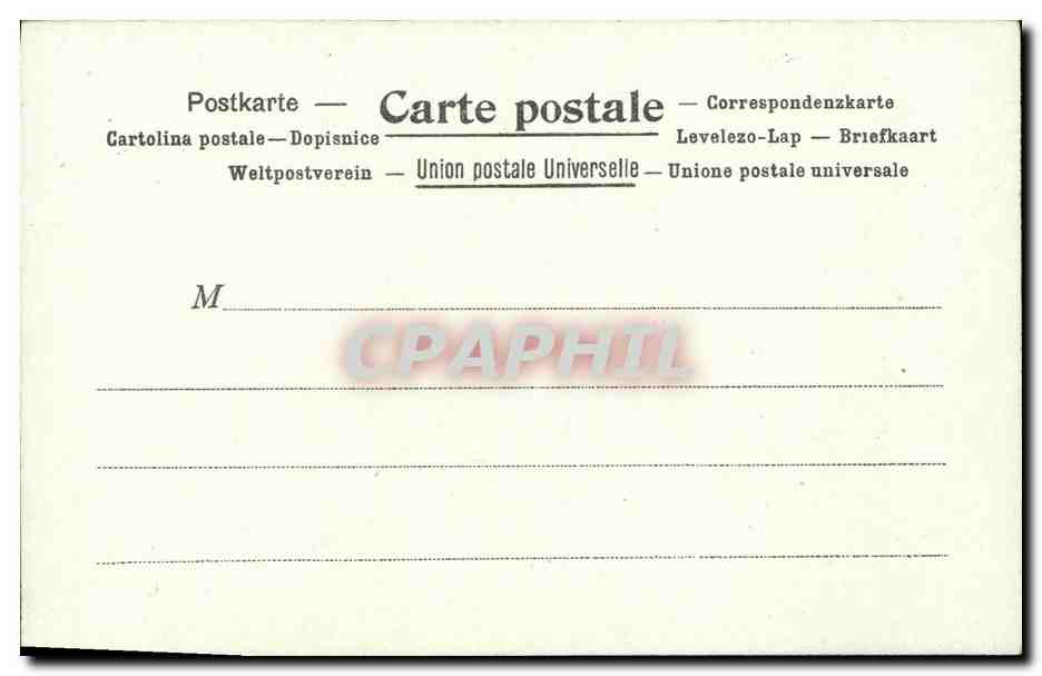 CPA La poste en Russie Russia Caleches Chevaux — Rückseite