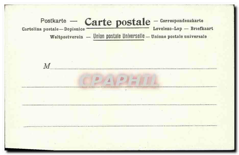 CPA La poste au Perou — Rückseite