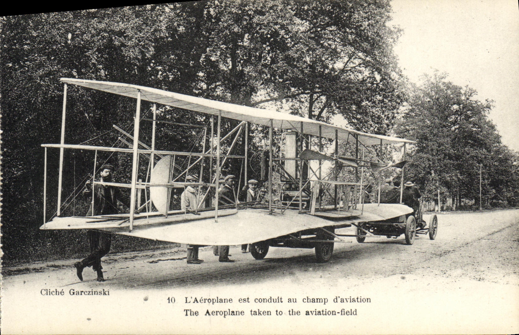 CPA Aviation Wilbur Wright L aeroplane est conduit au champ d aviation Avion 
