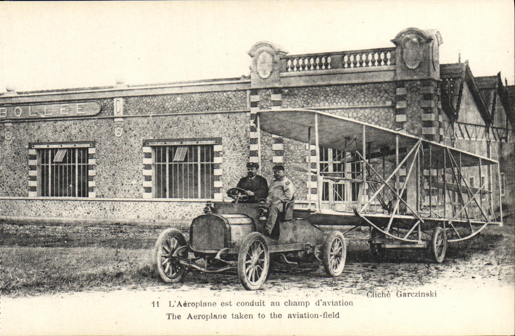 CPA Aviation Wilbur Wright L aeroplane est conduit au champ d aviation
